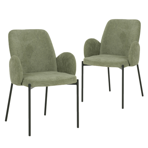 Set of 2 Lyka Upholstered Dining Chairs