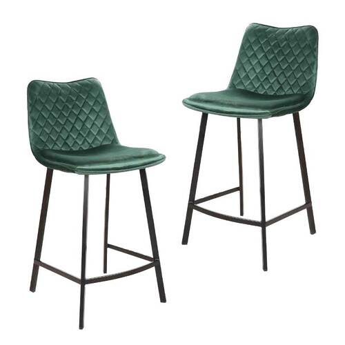 Set of 2 Jed Velvet Barstools