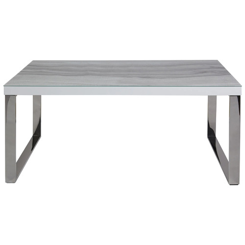 Megan Glass-Top Coffee Table
