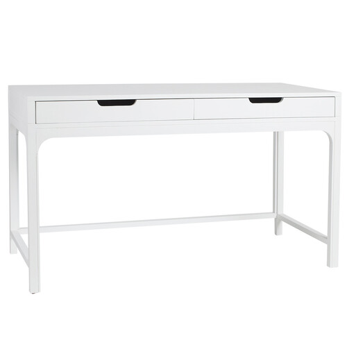 Arco Wooden Desk, 135cm, White