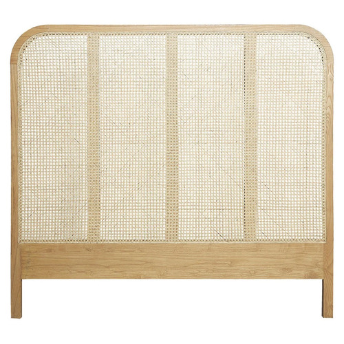 Palm Springs Horizon Timber & Rattan Bed Headboard