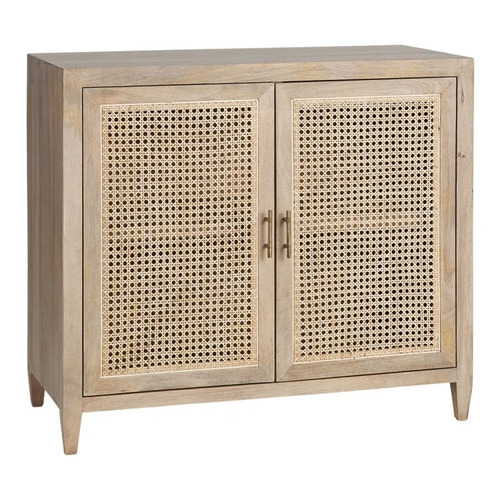 Palm Springs Mango Wood & Rattan 2 Door Sideboard