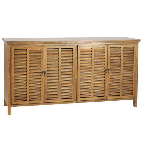 Louvre Timber 4 Door Buffet, Elm