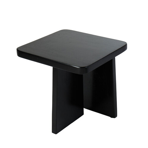 Modern Wooden Side Table Black