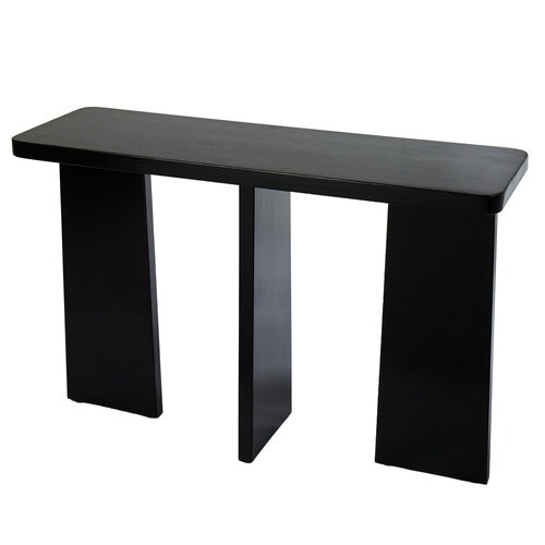 Modern Wooden Console Table Black