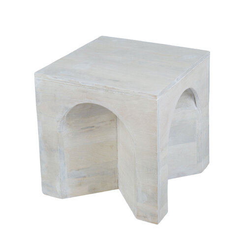 Arch Mango Wood Side Table