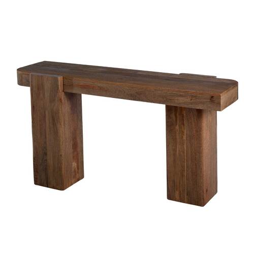 Wooden Block Console Table