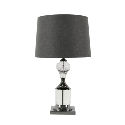 Emerson Charcoal Crystal Table Lamp