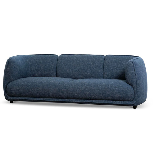 Jackson 3 Seater Fabric Sofa - Dark Blue