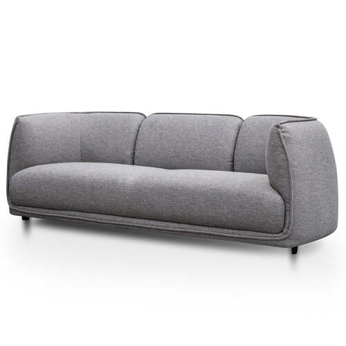 Jackson 3 Seater Fabric Sofa - Graphite Grey
