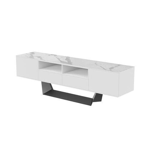 Newport Ceramic TV Entertainment Unit, White