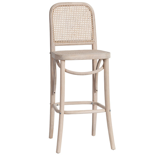 Selby Oak Timber & Rattan Counter / Bar Stool, Natural