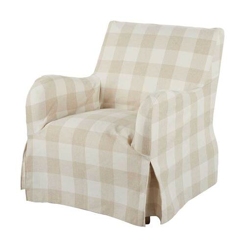 Logan Slip Cover Armchair Taupe