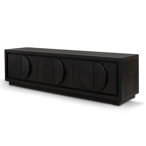 Chloe 2m Entertainment TV Unit - Textured Espresso Black