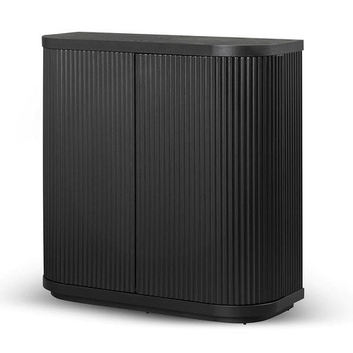 Cosmos 100cm Wooden Storage Cabinet - Black
