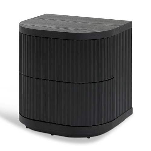 Cosmos Bedside Table - Full Black