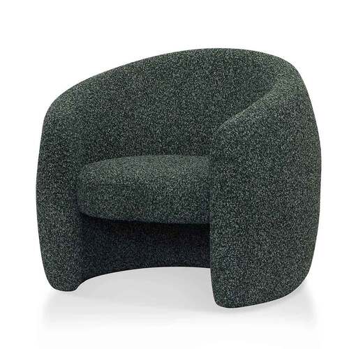 Monet Fabric Armchair - Green Boucle