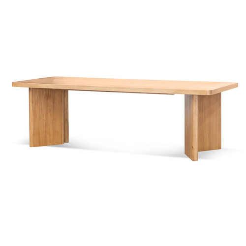 Rockwell 2.4m Elm Dining Table - Natural