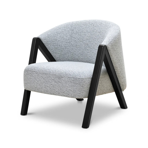 Charlie Fabric Armchair - Light Grey Fleck