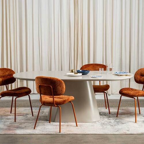 Laurance Dining Table, Putty