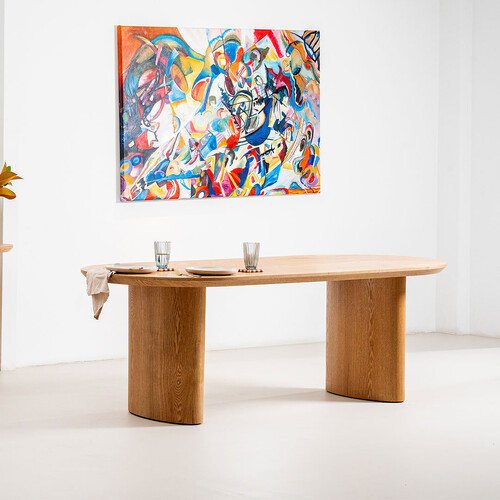 Barwell Dining Table, Natural