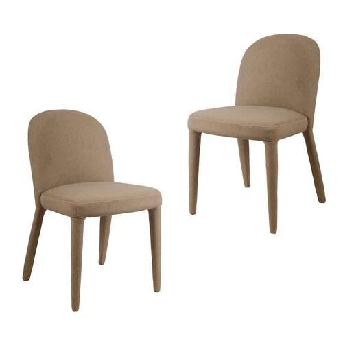 Leonora Set of 2 Dining Chair, Linen