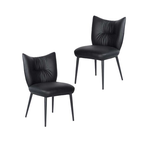 Marina Set of 2 Dining Chair, Black