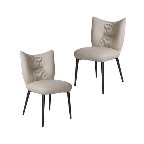 Marina Set of 2 Dining Chair, Beige