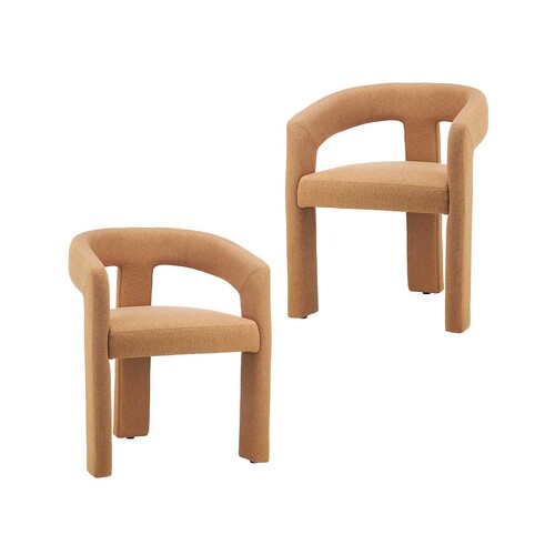 Preston Set of 2 Dining Chair, Orange