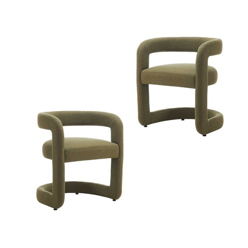 Torrance Set of 2 Dining Chair, Olive