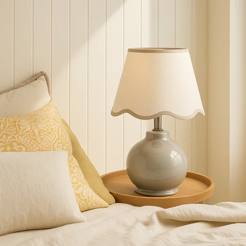 Bibury Table Lamp, Grey