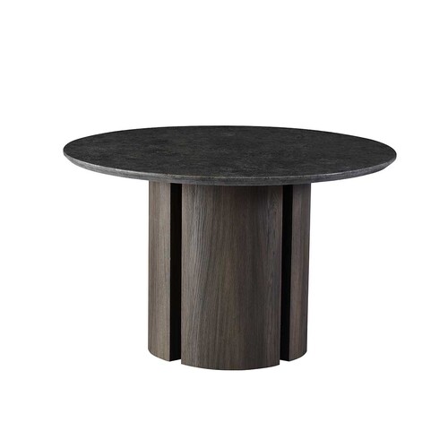 Camden Round Dining Table – Grey Marble Top