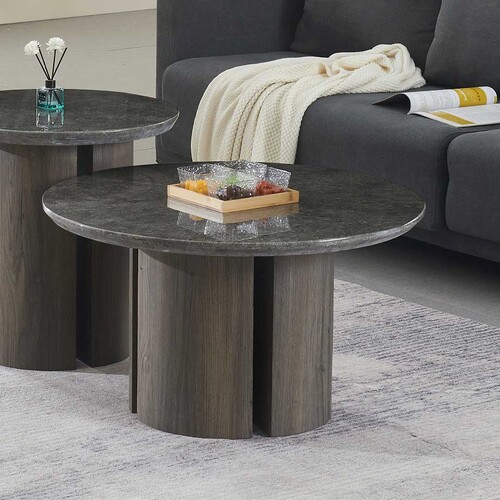 Camden Coffee Table – Grey Marble Top