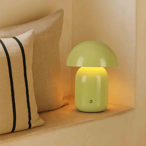 Mushroom LED CCT Dimmable Touch Table Lamp - Sage