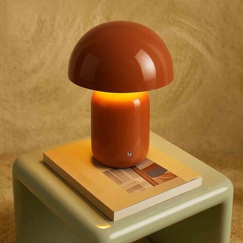 Mushroom LED CCT Dimmable Touch Table Lamp - Clay