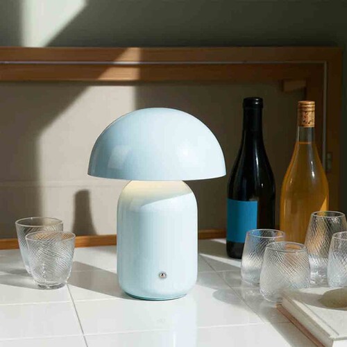Mushroom LED CCT Dimmable Touch Table Lamp - Pale Blue