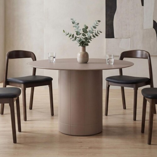 Rivello Round Dining Table, Chestnut