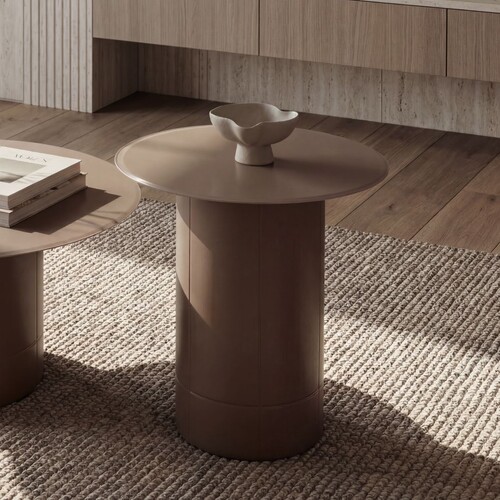 Juno Side Table, Matte Chestnut