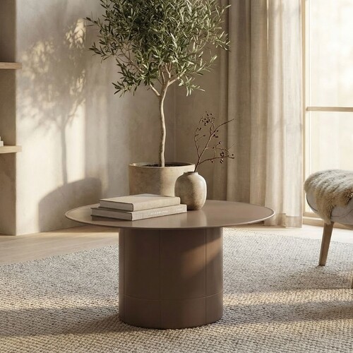 Juno Coffee Table, Matte Chestnut