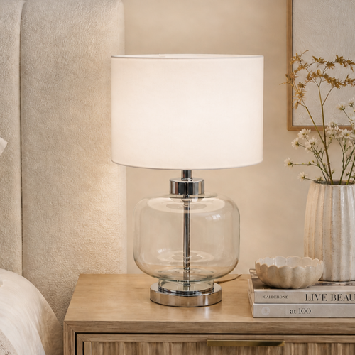 Bonnie White Glass Table Lamp