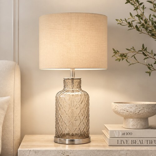 Ariel Buff – Glass Table Lamp