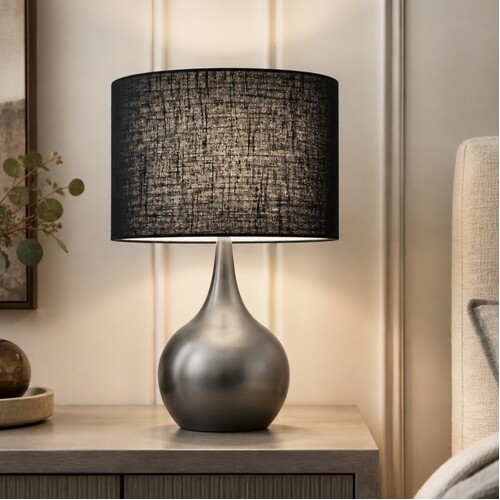 Coco Touch Charcoal Table Lamp