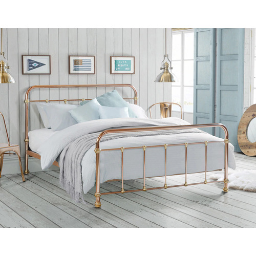 Madrid Copper & Brass Plated Bed Frame