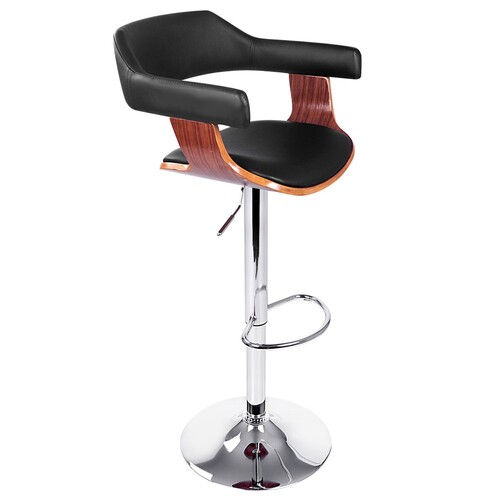 Urban Wooden Bar Stool - Black