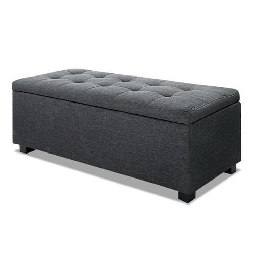 Venus Premium Storage Ottoman - Charcoal