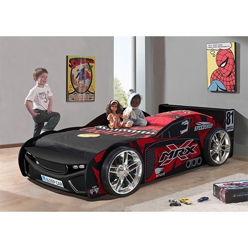 MRX Speed No. 81 Racing Car Bed - Black