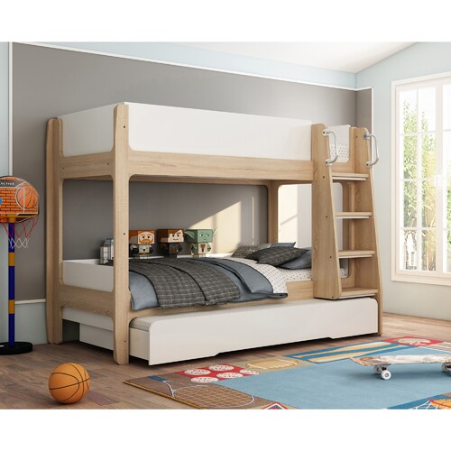 Skyler Trio Single Bunk Bed with Trundle