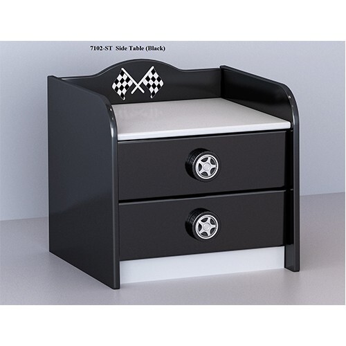 Racer Side Table Black