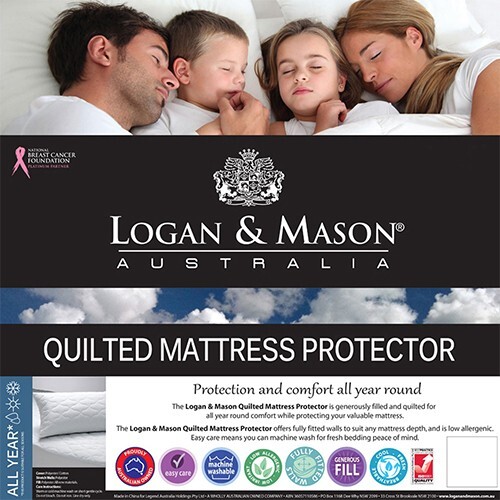 Quilted Poly Cotton Pillow Protector Standard