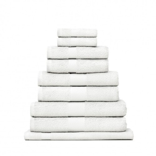 Reid Turkish Cotton Towel Range Set White
